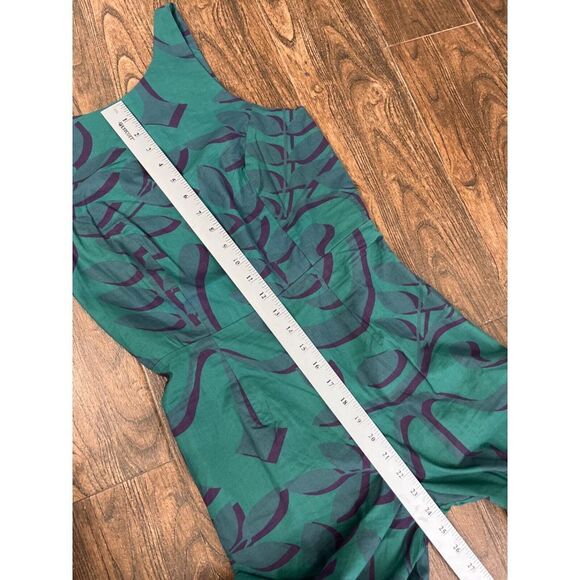 NEW WOMENS ANTHROPOLOGIE PORRIDGE CLOTHING GREEN HIGH NECK WIDE LEG JUMPSUIT 0 - Picture 9 of 11